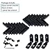 BLCCLOY 20Pcs 2020 Aluminum Extrusion Black Corner Bracket T Slot Inside L Shape Joint Angle Hardware Connector with Screws for 20 Series 20/20 2040 V Slot Extruded Aluminum Profile