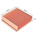 Pure Copper Skiving Fin Heatsink 50mm x 50mm x 15mm/ 1.96 x 1.96 x 0.59 inches for Electronic Chip Led Cooling