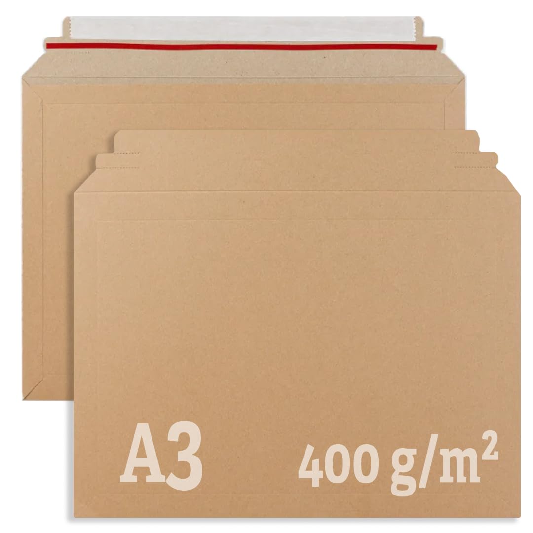 Buste di Cartone per Spedizioni 400 g/m², Formato A3-328 mm x 458 mm (5)