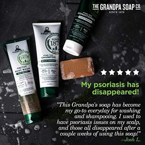 Grandpa's Pine Tar Bar Soap 3.25 Ounce (Pack of 3)