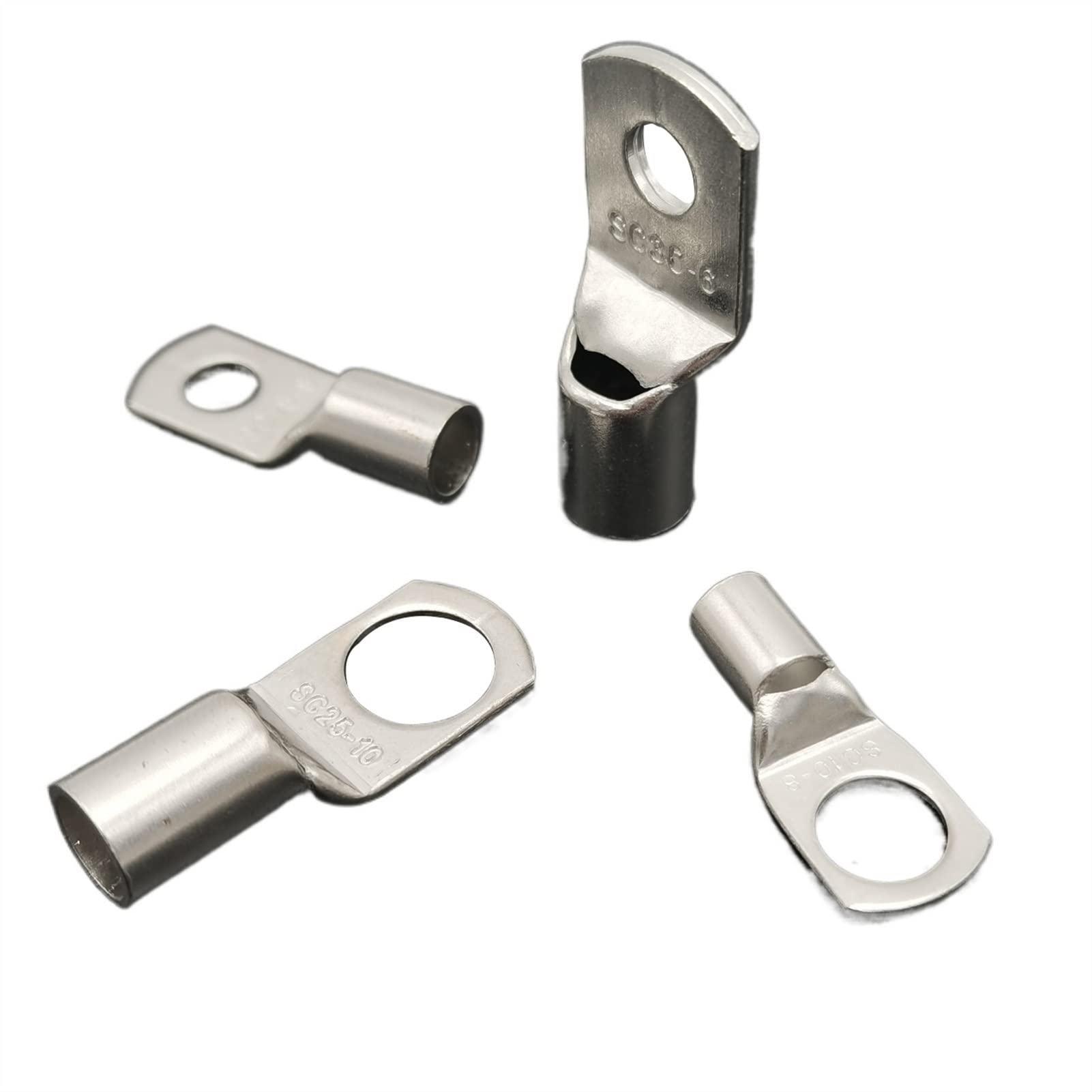 Bornes à Anneau Kit de connecteurs de câbles à souder SC1.5-5, 20/10/5 pièces, cosses à sertir en cuivre étamé de 1,5 à 2,5 mm(Sc2.5-5,10PCS)