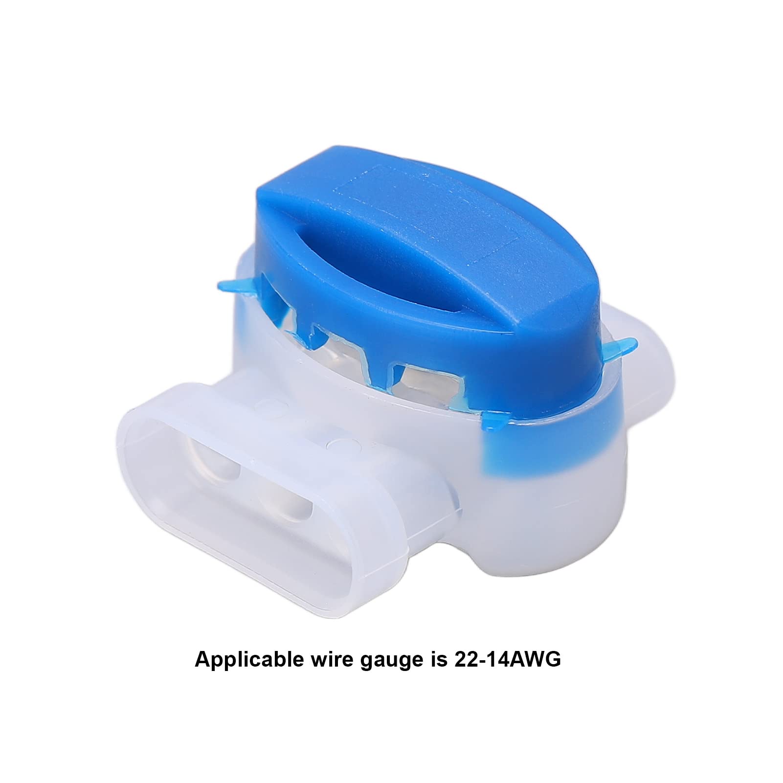 Electrical Insulated Terminals, 25 Pcs Electrical IDC Waterproof 3 Hole Insulation Displacement Connector Quick Splice Wire Terminals T-Tap Self-Stripping for Strong Sealing Pigtail IDC