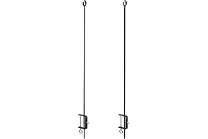 Achla Designs String Lights Poles for Deck Railing Clamp
