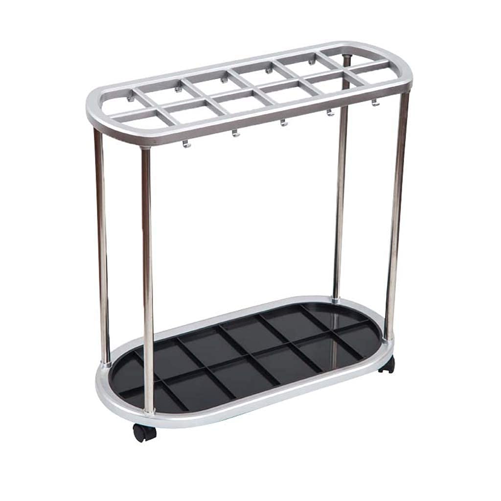 Support de parapluie en acier inoxydable au design épuré pour entrée moderne