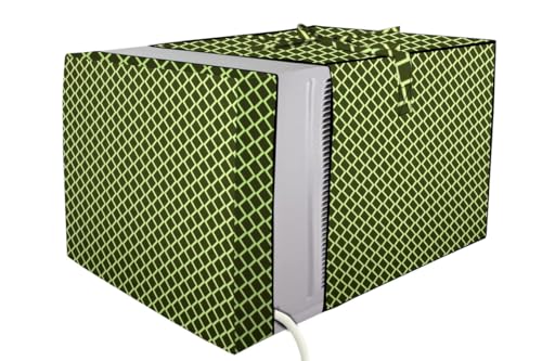Image of Stylista Window ac Cover Suitable for O-General 1.1 Ton AMGB12FAWA, Check Military Color Elastic fit Cover for Front and Rear of Window Ac
