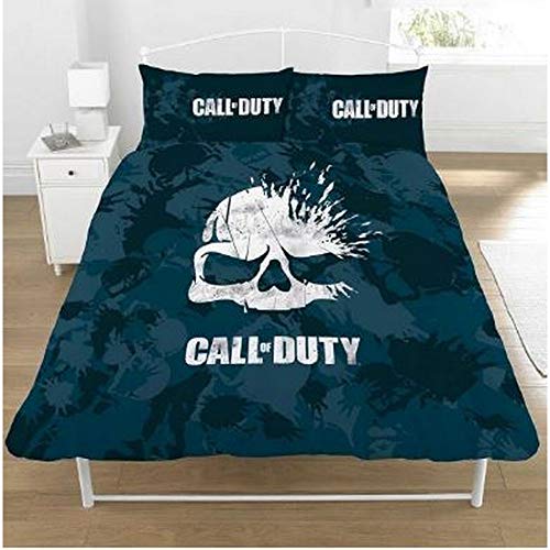 Call of Duty Broken Skull Camo 2 Piece UK Double /US Full Sheet Set 1 x Double Sided Sheet and 2 x Pillowcases (DP1-COD-BSC-08)