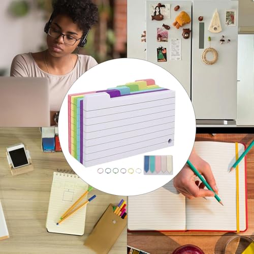 Tarjetas para notas de rayas con pegatinas para profesores y planificación doméstica 5
