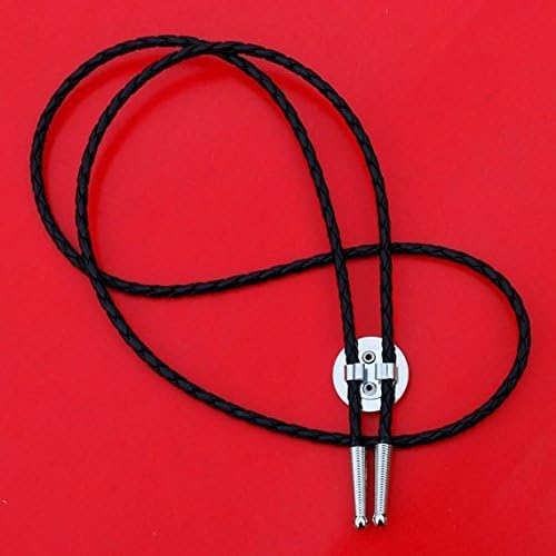 Miniatura 7 de US 1913 ~ 1938 Indian Head Buffalo Nickel 5 Cent Coin Silver Plated Slide 36" Cuero Cuero Bolo Tie NUEVO