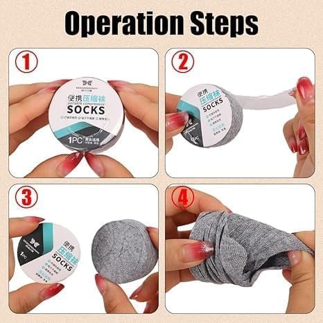 HORUS Umi Pack Of-10 Pair Travel Portable Disposable Cottone Socks| Disposable Compression Travel Pair for Men And Women | Portable And Breathable Cotton Socks (Multicolor) 1