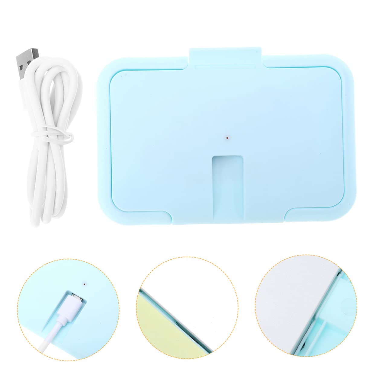 UPKOCH 2piezas Calentador De Toallitas Húmedas Para Bebés Unidades Diseño Portátil Calentamiento Constante Material Abs