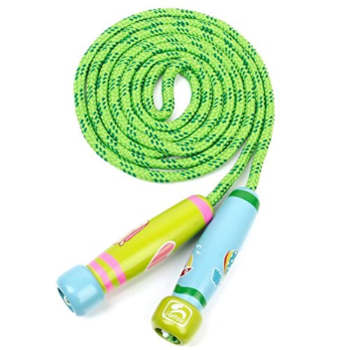 babyGreen Cuerda de Saltar para niños,Cuerdas de Saltar,Skipping Rope Ajustable con Mango...