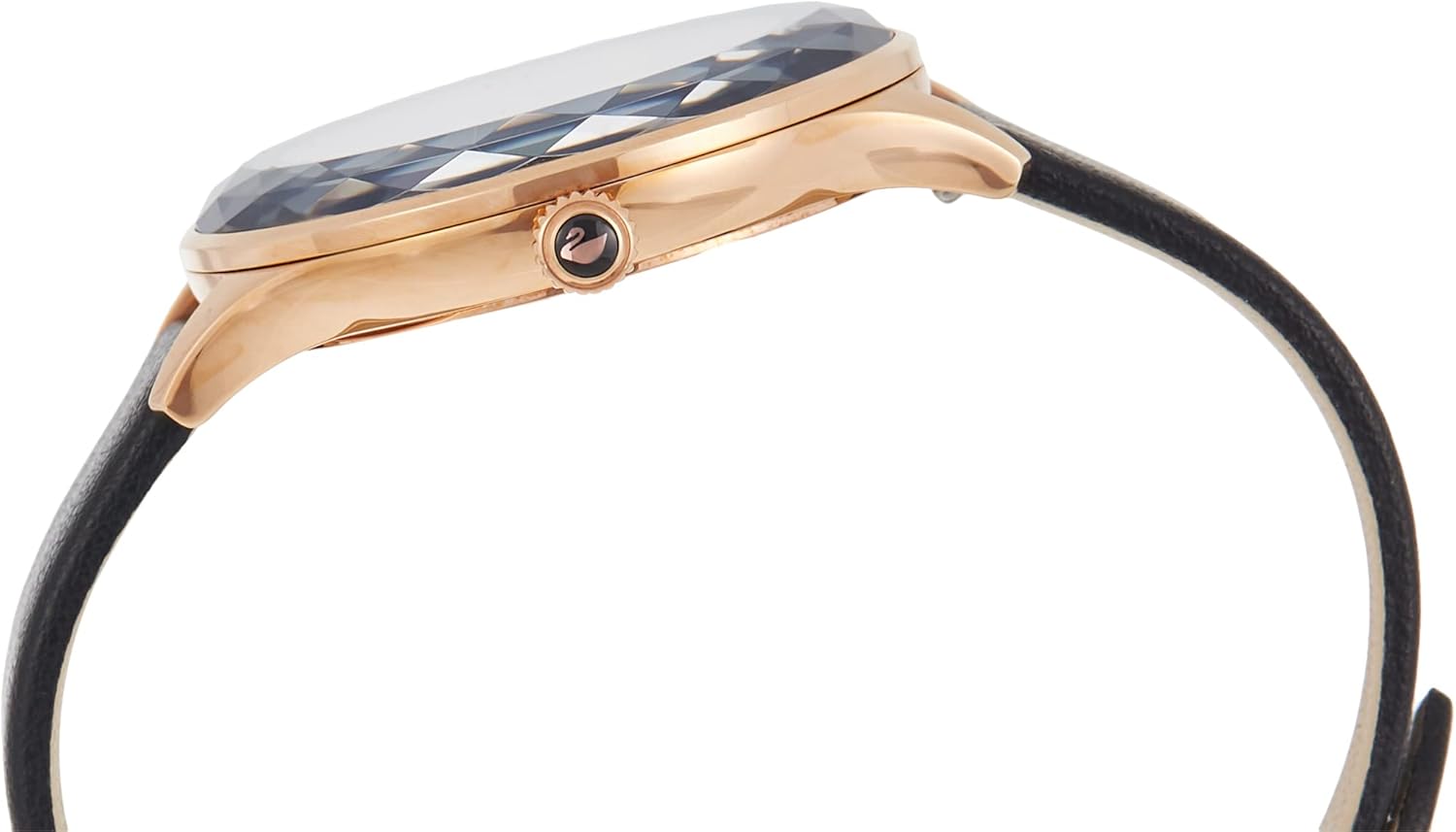 Swarovski Orologio Octea Nova, Cinturino in Pelle, PVD Oro Rosa, Nero Swarovski Orologio Octea Nova, Cinturino in Pelle, PVD Oro Rosa, Nero