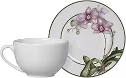 Xícara Chá com Pires Orquídeas Alleanza 250 ml 6 un