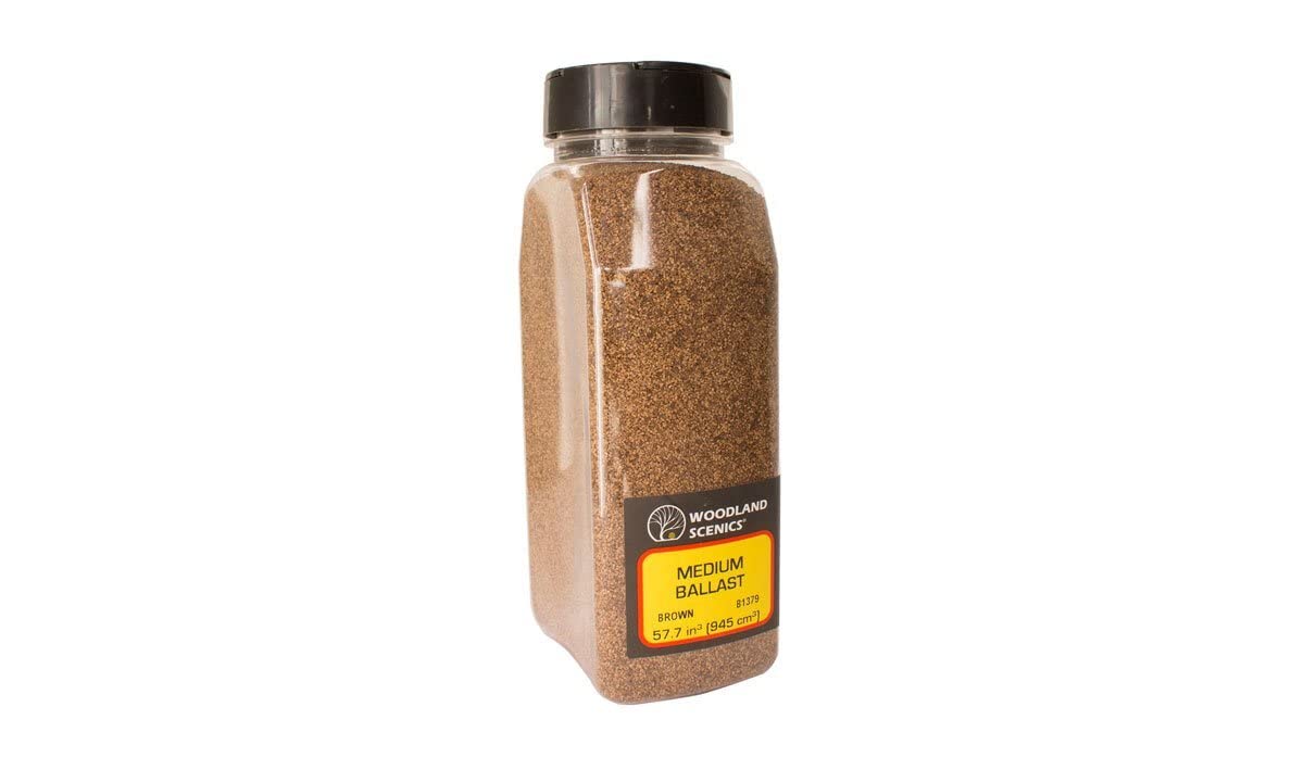 Woodland Scenics B1372 Brown Fine Ballast Shaker Landscaping