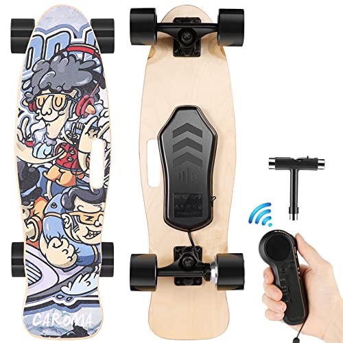 Skateboard Électrique Tout-Terrain 350W - Autonomie 15 Km, Vitesse 25 Km/h, Télécommande 4 Vitesses