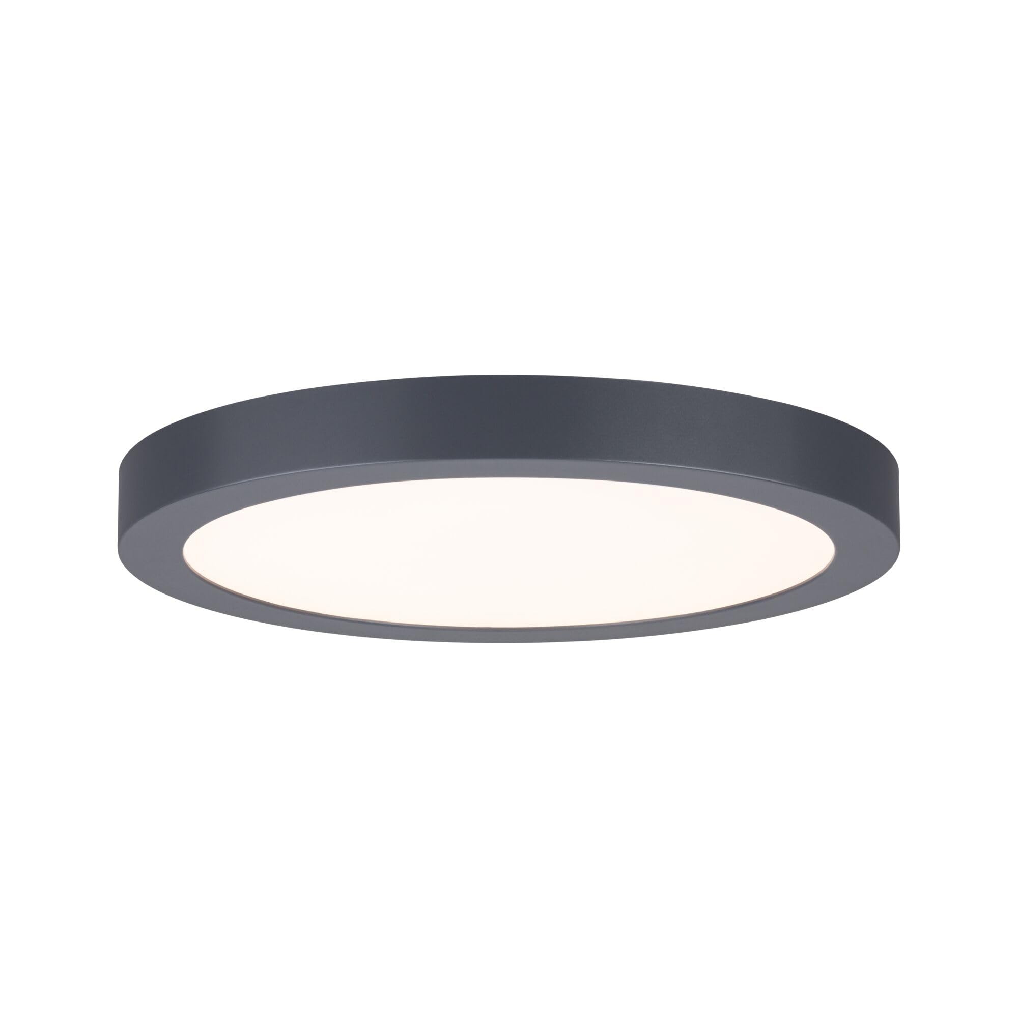 Paulmann 70988 LED Panel Abia 300mm Warmweiß rund incl. 1x22 Watt Dunkelgrau matt Deckenlampe Kunststoff 2700 K