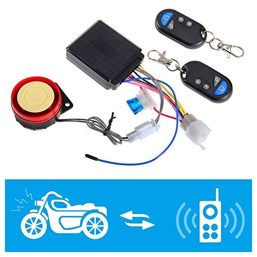Shsyue Sistema de Alarma de la Motocicleta Antirrobo de Seguridad de Control Remoto Sirena 125dB