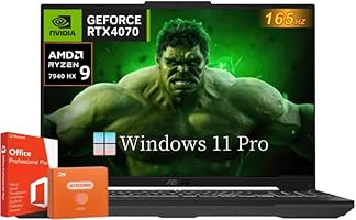 ASUS TUF A16 Gaming Laptop, NVIDIA GeForce RTX 4070, AMD Ryzen 9 7940HX Prcessor, 64 GB DDR5 RAM, 8 TB SSD, 16” QHD+ 165Hz Display, Wi-Fi 6, Windows 11 Pro &amp; Office Lifetime License, w/RH-Accessories