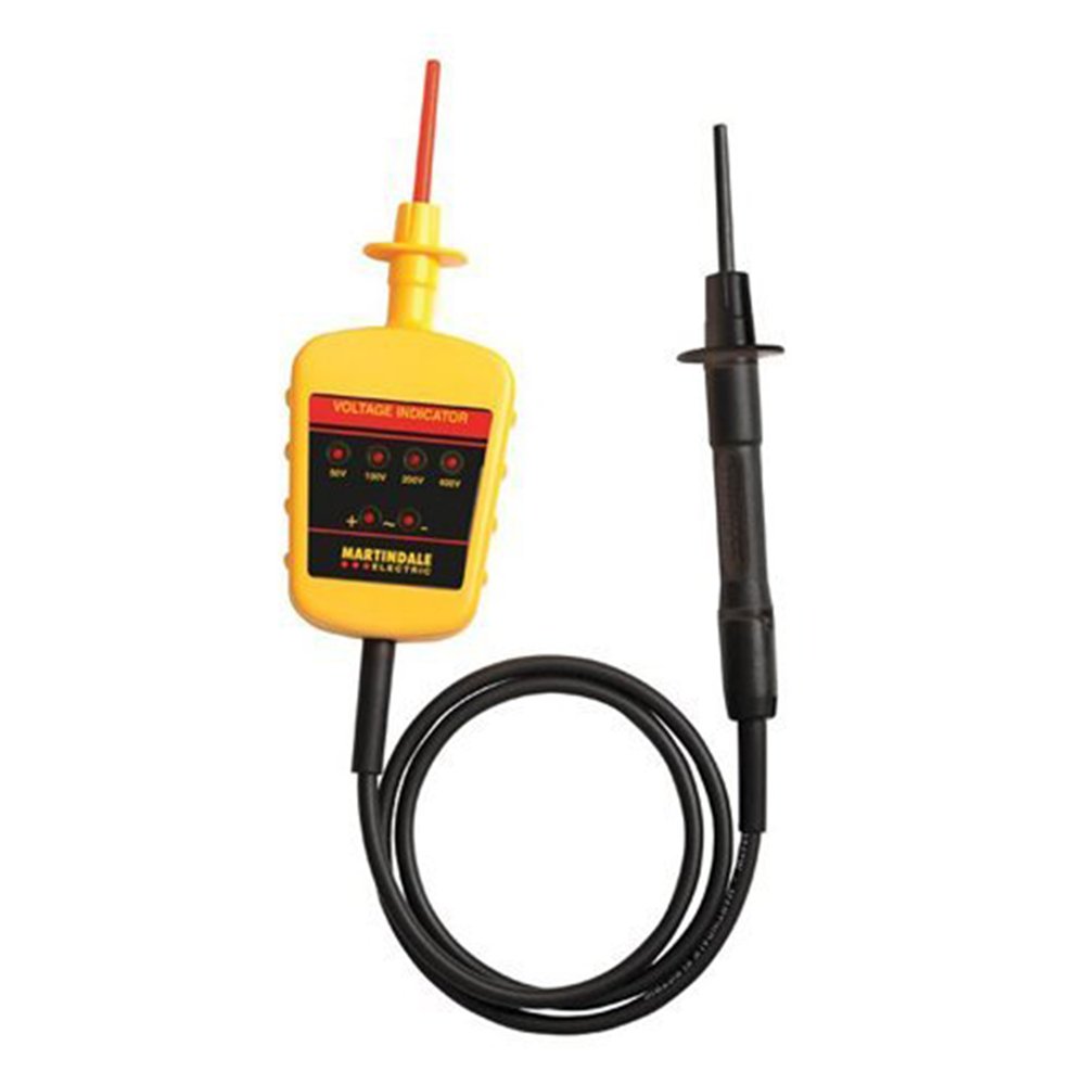 MartindaleVI13800 Fuseless Voltage Indicator / Tester - AC DC Voltage Detection, Polarity Indication, Frequency, Test Current, Temperature, Humidity