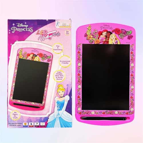 Image of Princess 10.5 Inch LCD Writing Tablet for Kids, Electronic Drawing Pad & Doodle Board, Reusable Travel Slate for Girls, Educational Birthday Gift for 3 4 5 6 7 8 9 10 Year Olds, Pink