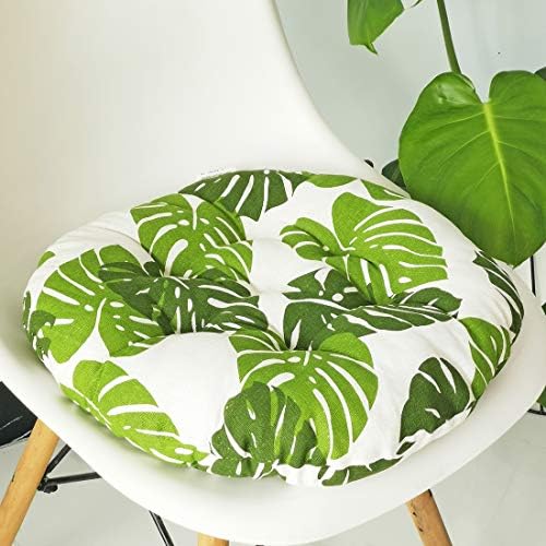 vctops Bohemian Soft Round Chair Pad Garden Patio Home Kitchen Office Seat Cushion Leaf Diameter 16"