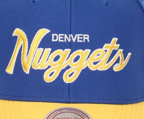Casquette Mitchell & Ness NBA bicolore snapback de baseball à visière courbée - 5