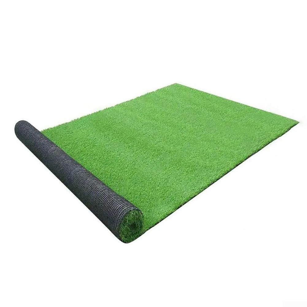 Artificial Grass Turf Mat 1x2m Synthetic Lawn Carpet Indoor Outdoor Green Landscape Pet Friendly Drainage Holes for Garden Patio Balcony(0.5 * 1M)
