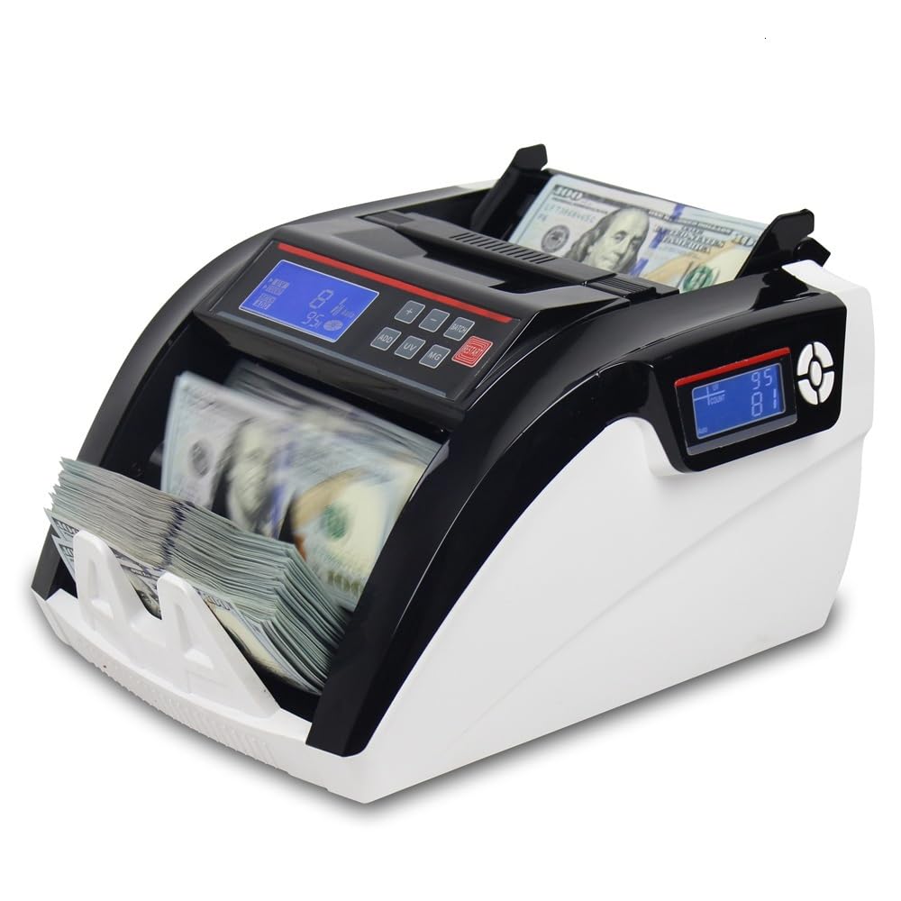 Contatore di banconote multivaluta con display LCD 5800D e 3 magneti