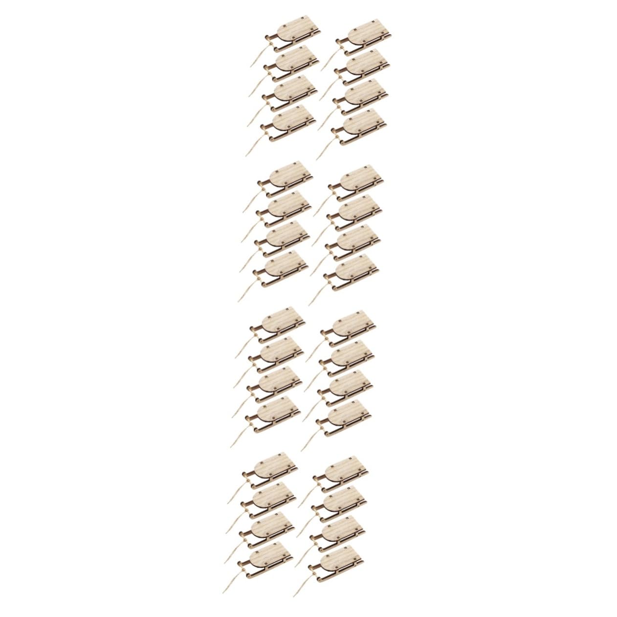 Cabilock 4 Juegos Colgante De Trineo Adornos para Árbol De Navidad Adorno para Árbol De Navidad Adorno Navideño Adorno para Árbol De Navidad Guirnalda Navideña De Reno 8 Uds * 4