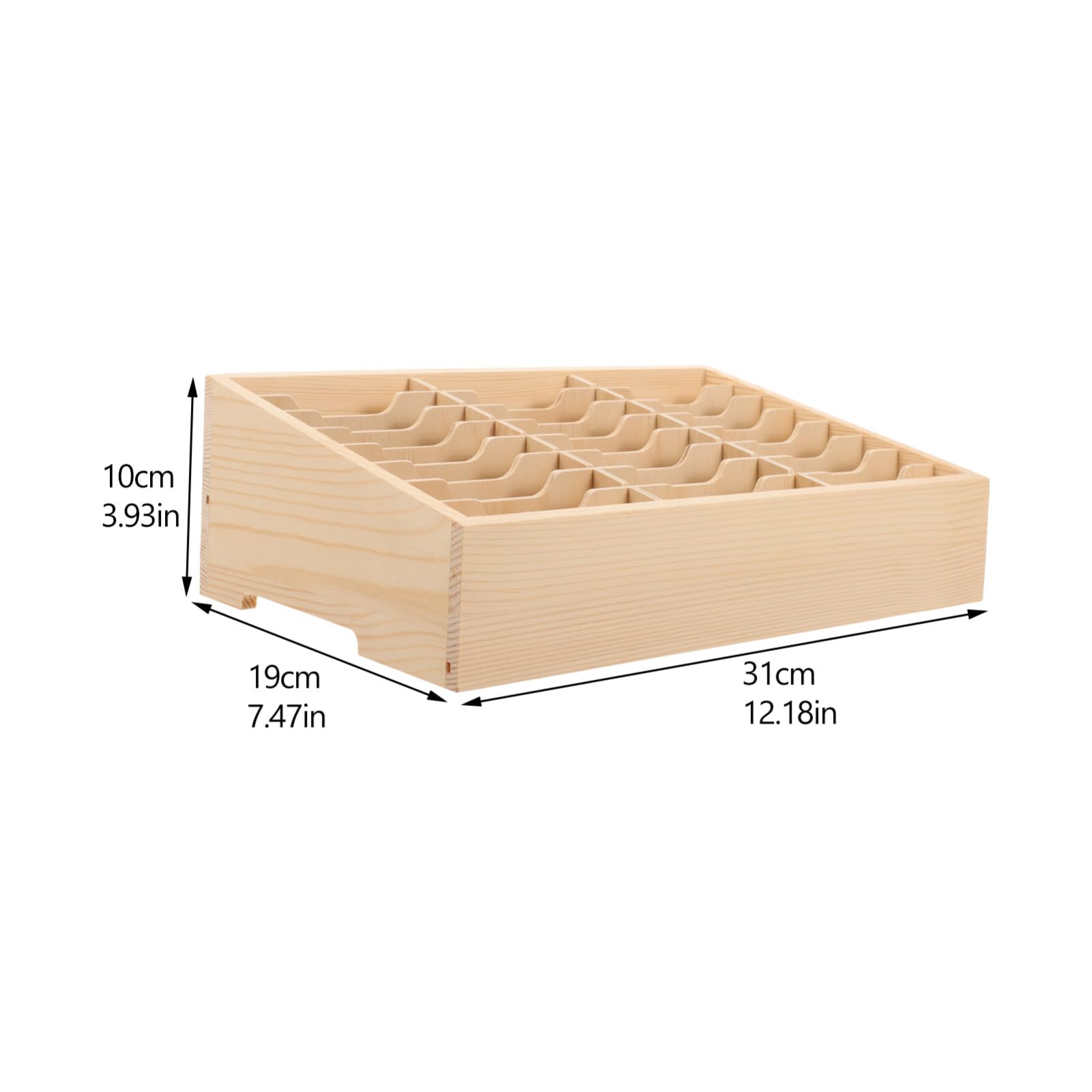 Tofficu Supporto per Cellulare in Classe Organizer da Tavolo in Legno Scatola Porta Cellulare Contenitore da Scrivania Scomparti Multipli Scatola Portaoggetti in Legno Organizer