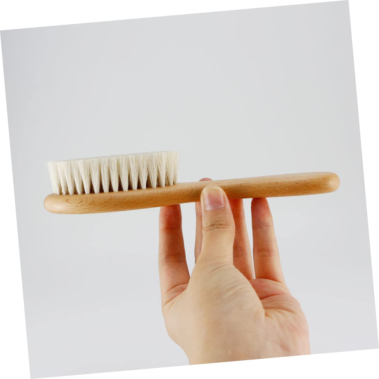 TOYANDONA 5juegos Cepillo y Peine Para Cepillo De Pelo De Lana y Peine De Madera Natural Cuidado Del Cabello Para Recién Nacidos Para Viajes y Uso Diario