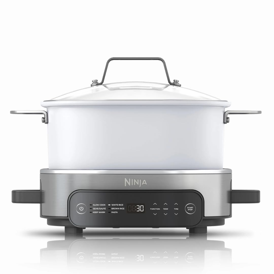 Ninja Foodi 6.5-Quart Everyday Possible Cooker - Multi-Function Slow Cooker with 8 Cooking Modes, Stainless Steel, Large Capacity, Easy Cleanup