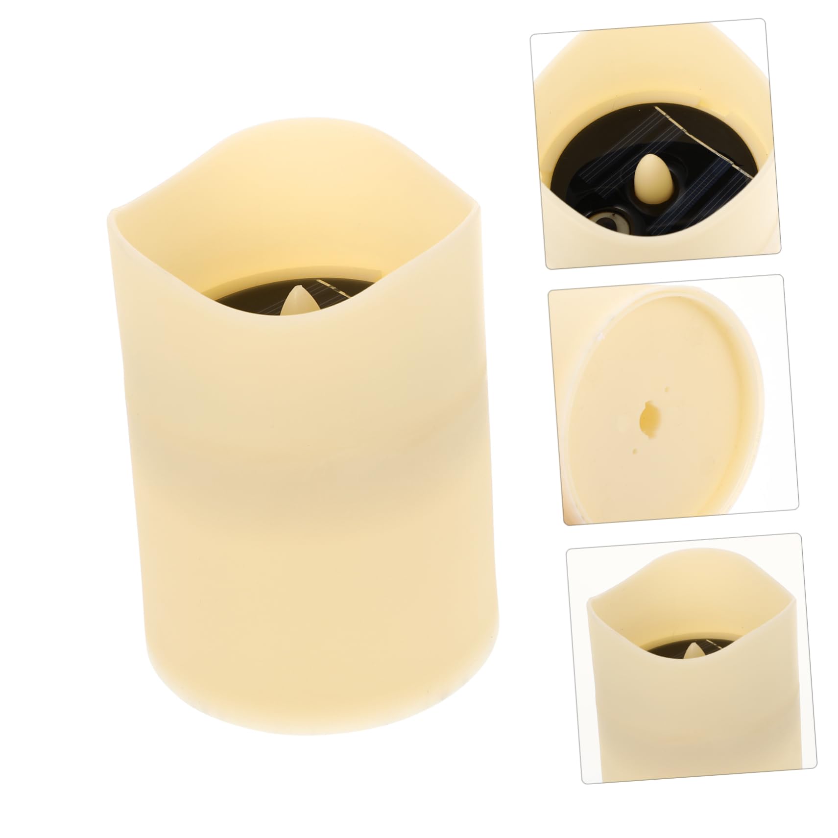 Lampada Candela Solare senza Fiamma 4 Pezzi Plastico