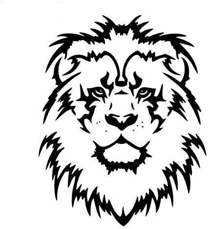 ISEE 360 Vinyl Lion King Wall Car Bike Sticker, 14 x 11 cm, (Black)