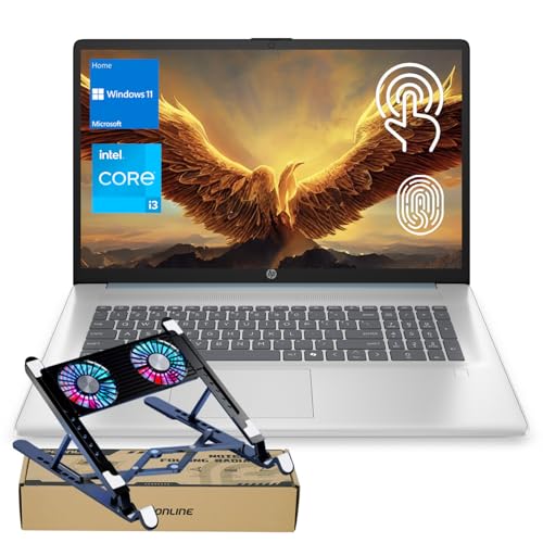 HP 17 Laptop, 17.3” HD+ Display, 11th Gen Intel Core i3-1125G4 Processor, 16GB RAM, 512GB SSD, Wi-Fi, HDMI, Webcam, Windows 11 Home, Silver