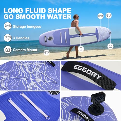 Image of Inflatable Paddle Board, Stand Up Paddle Board | Stable Design with Non-Slip Comfort Deck, Portable Travel Paddle Board