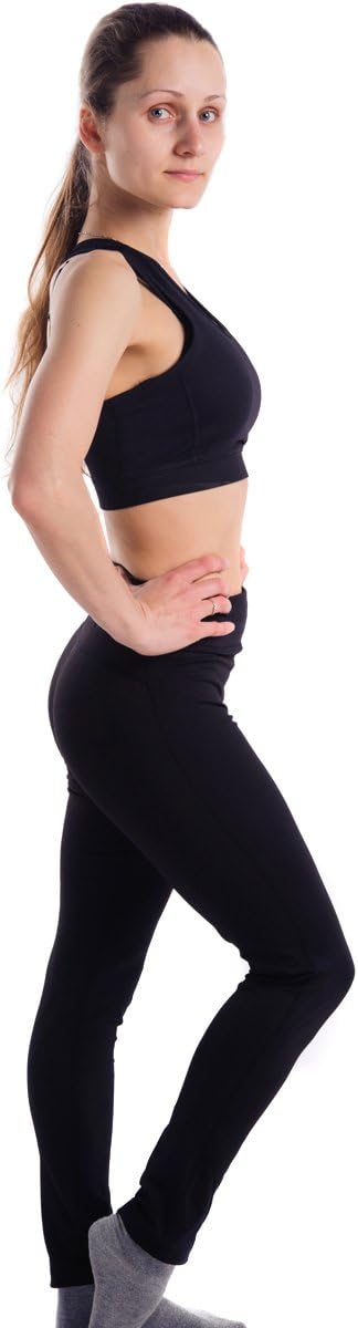 BMG Women's Fold Over Waist Slimming Ankle Leggings Workout Tight Yoga Pants