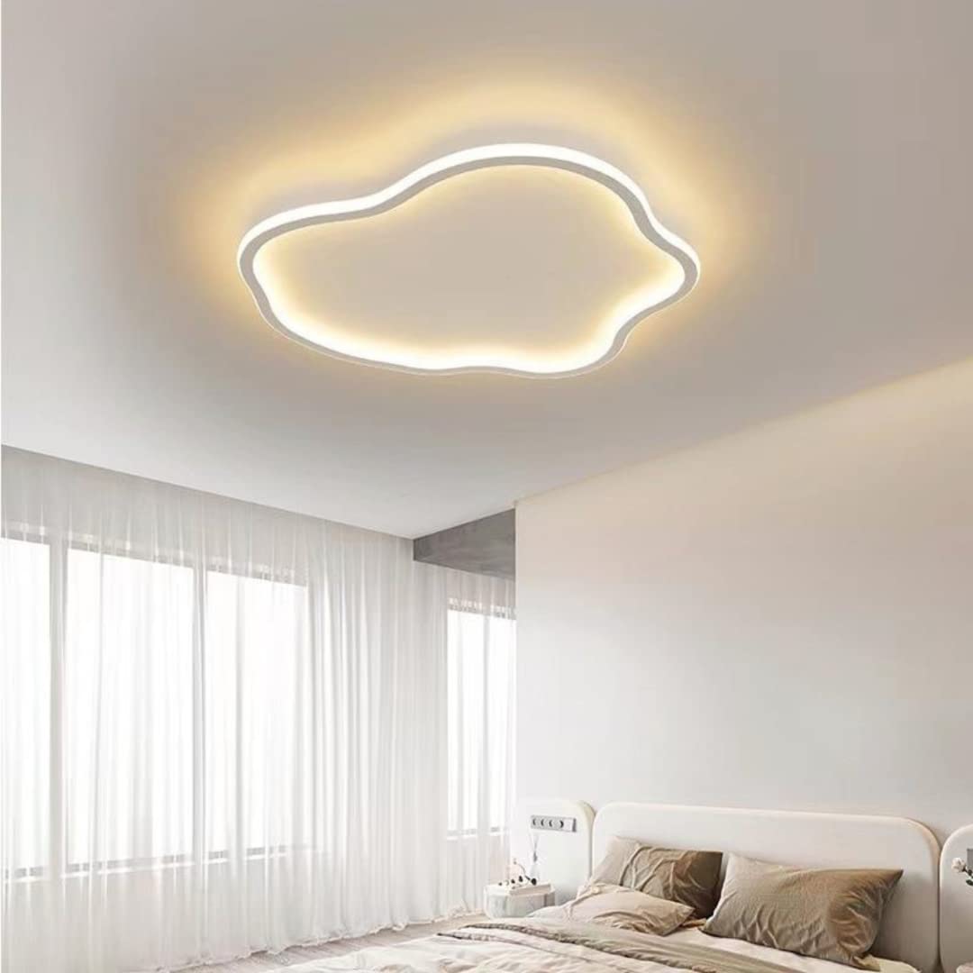 Lampa sufitowa LED Cloud Pojedynczy żyrandol, lampa sufitowa do pokoju dziecięcego, do sypialni, salonu, pokoju chłopca, dziewczynki, 50 W, bezstopniowe ściemnianie, 15,9 cala