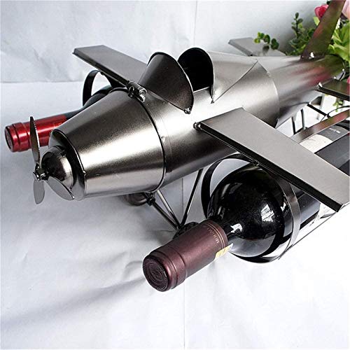 Soporte para vino 1 botella de hierro miniatura 4
