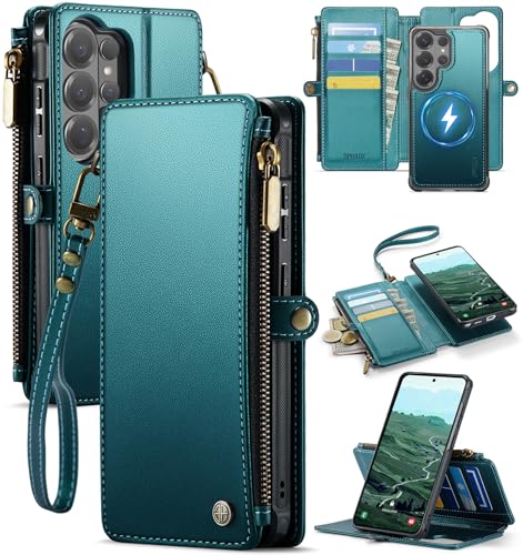 Étui portefeuille cuir amovible haut de gamme pour Samsung S26 Ultra