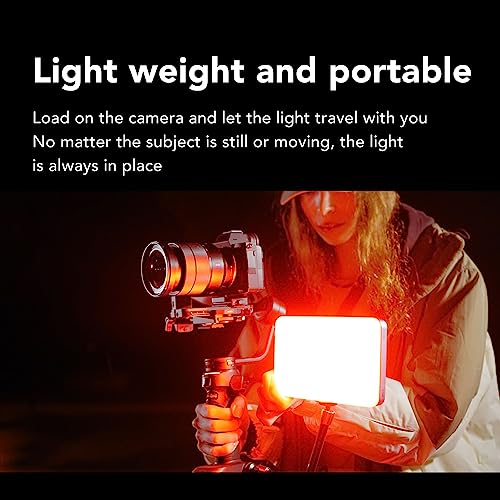 Luz LED RGB para vídeos y fotografía con batería y app remota 5