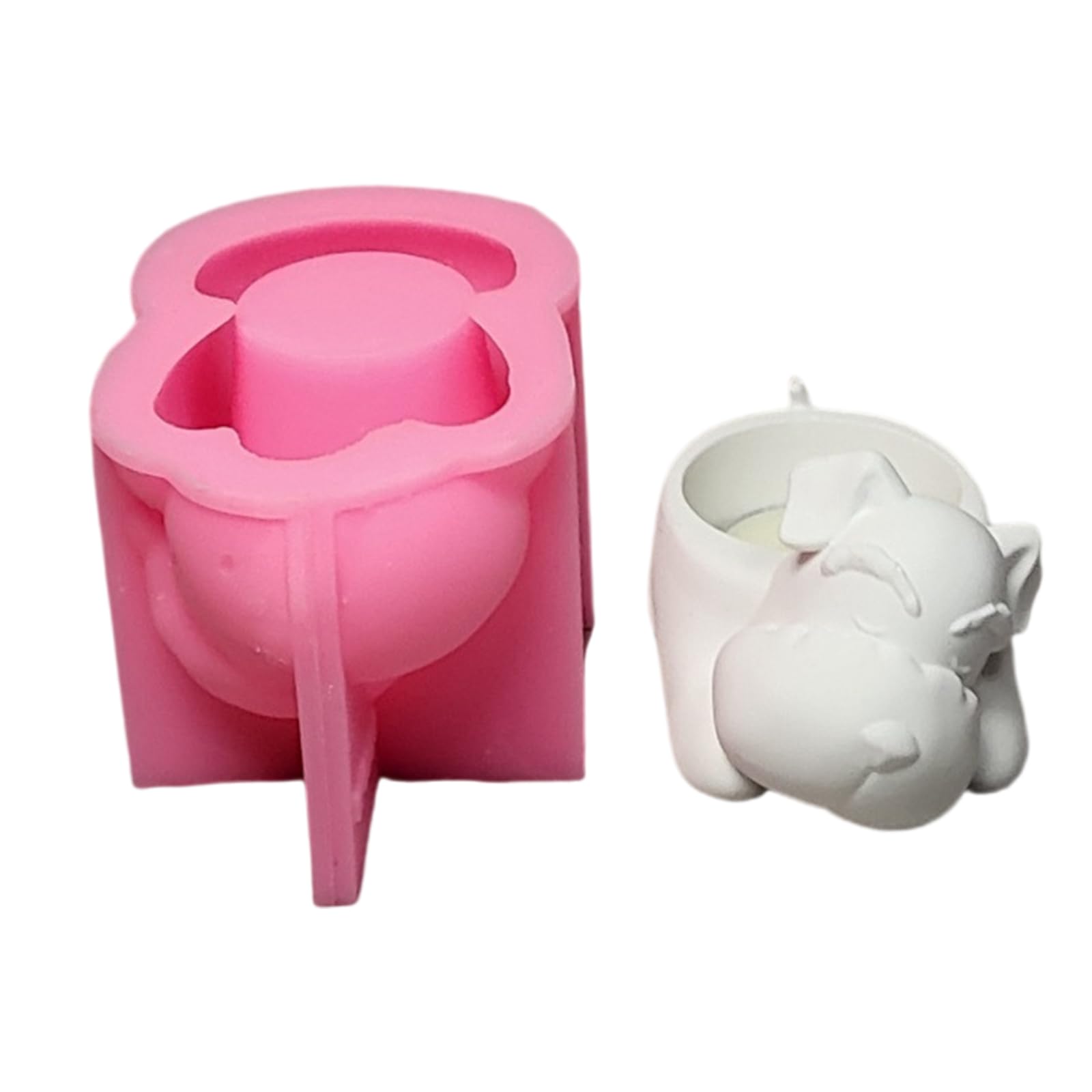 Kalttoy Lovely Animal Molds Castings Molds Dog Silicone Epoxy Resin Plasters Ornament Animal Castings
