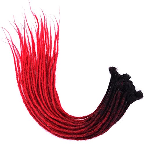 Silike 24" Handmade DreadLock Crochet Braids (6-8 G/Root, 4 Roots) New Material Faux Locs Crochet Hair Dreads Softlock For Dancing For Party (DL24)