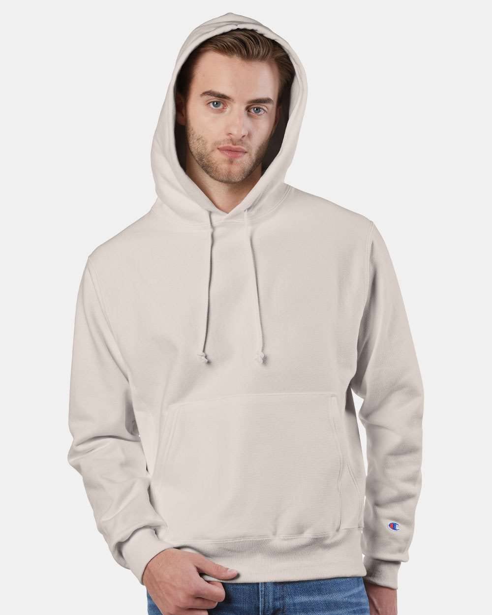 Champion Męski sweter z kapturem z odwróconym splotem