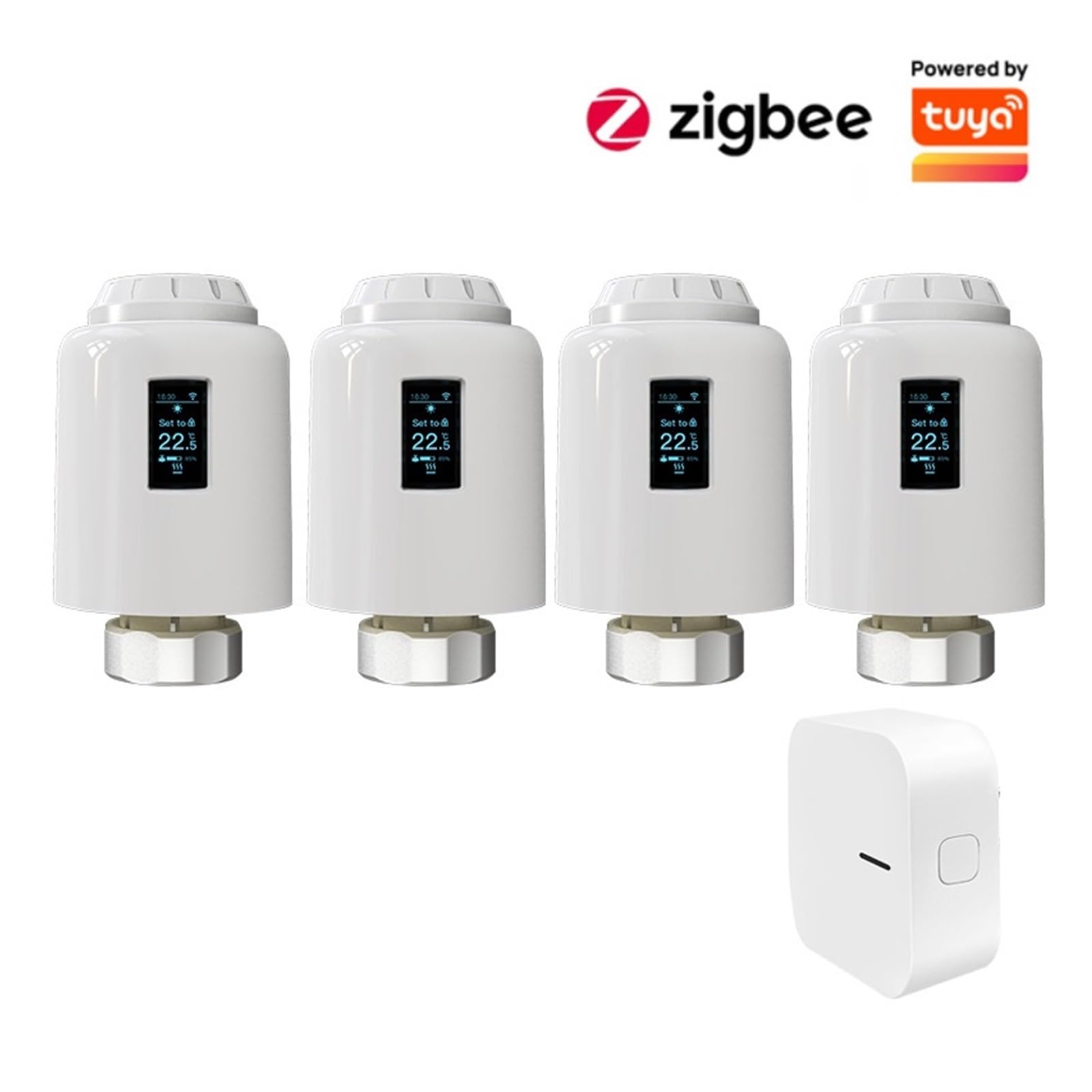 Inteligentny Termostat TRV ZigBee, Programowalny Zawór Grzejnikowy Tuya, Regulator Temperatury, Sterowanie Głosowe Ogrzewania Domowego Informacja O ZgodnośCi(3pcs TRV602)