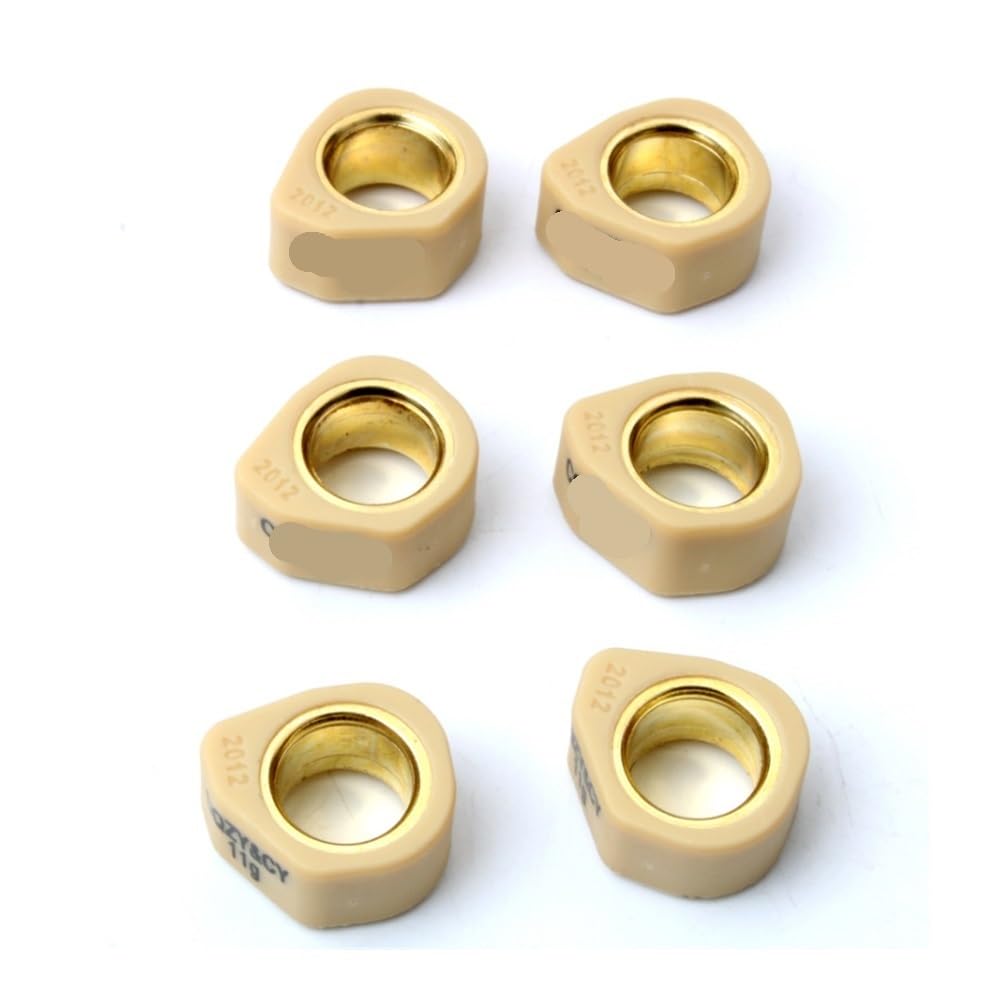 Juego de 6 Rodillos de competición/Pesas de variador (20 x 12 mm, 9 g, 11 g, 13 g y 16 g) for MBK Doodo Flame RFX 125 Skyliner Thunder (125 CC y 150 CC)(20x12mm 11g)