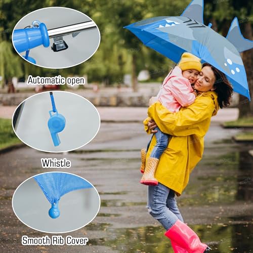 Image of Zest 4 Toyz Umbrella for Kids Waterproof Lightweight Stylish 3D Cartoon Umbrella For Rain Easy To Carry Kids Umbrella for Girls Boys and Baby - Blue
