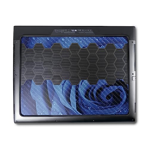 Image of MightySkins Carbon Fiber Skin Compatible with Alienware M18 R1 (2023) Full Wrap Kit - Rose Closeup | Protective, Durable Textured Carbon Fiber Finish | Easy to Apply & Change Styles | Made in The USA