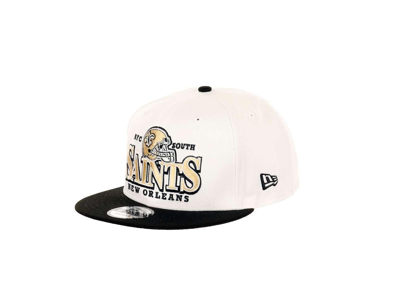 New Era New Orleans Saints NFL Helmet Teamcolour White Black 9Fifty Snapback Cap