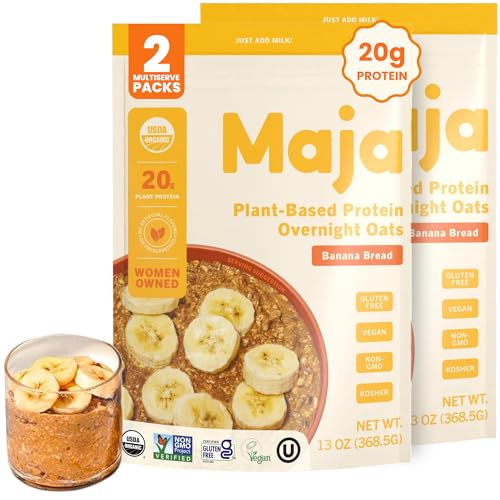 Maja Organic Plant-Based Protein Banana Bread Overnight Oats 13 oz